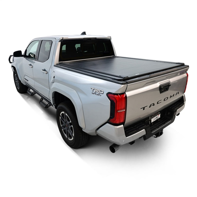 Westin 24-26 Toyota Tacoma 5ft. Bed Electric Retractable Tonneau Cover - Black Westin Tonneau Covers - Retractable  AXOPROS