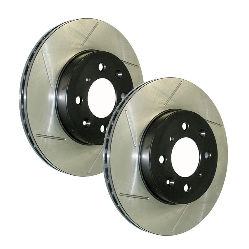 StopTech Power Slot 05-10 VW Jetta (except Wagon) Front Right Slotted Rotor Stoptech Brake Rotors - Slotted  AXOPROS