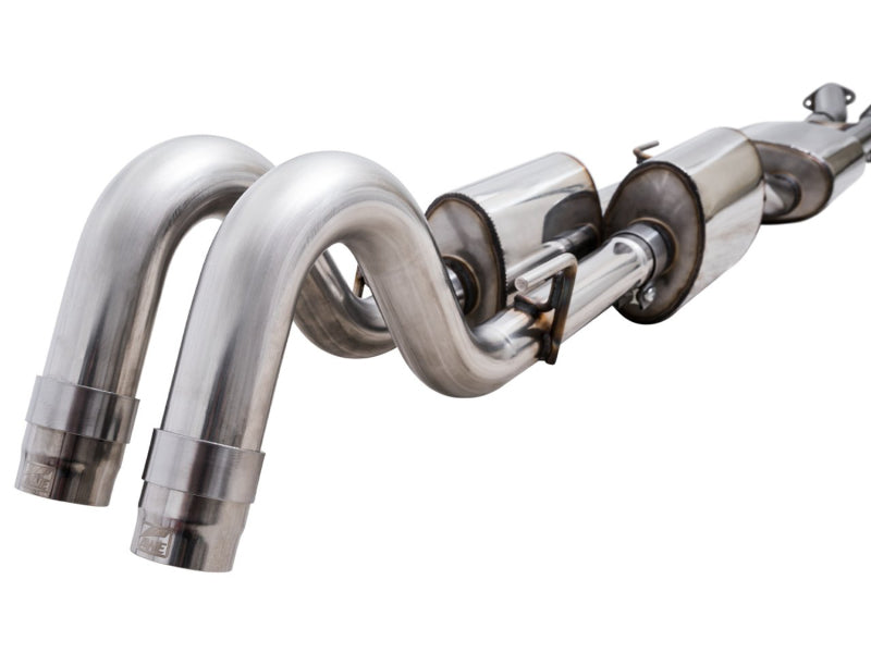 AWE 2016-2022 Toyota Tacoma 0FG Exhaust with BashGuard - No Tips AWE Tuning Catback  AXOPROS