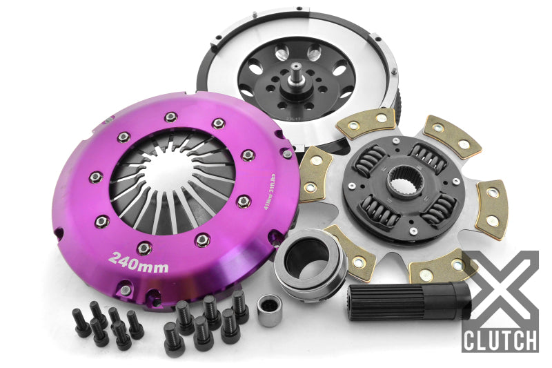 XCLUTCH XClutch 11-13 BMW 335is Base 3.0L Stage 2R Extra HD Sprung Ceramic Clutch (6 Bolt/PB in Input Shaft) Clutch Kits - Single aftermarket performance part
