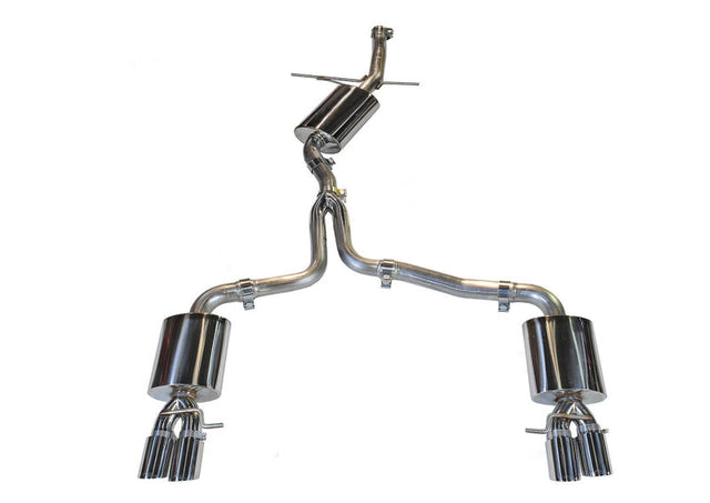 AWE Tuning Audi B8 A5 2.0T Touring Edition Exhaust - Quad Outlet Polished Silver Tips AWE Tuning Catback  AXOPROS