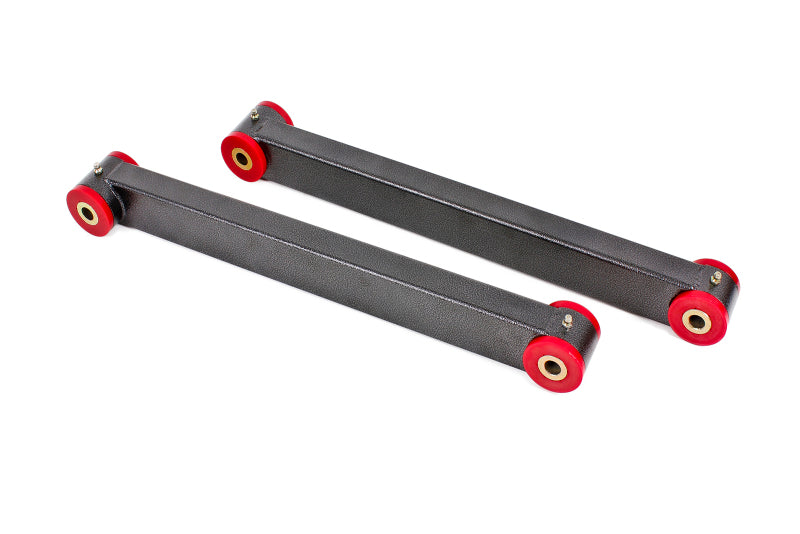 BMR 05-14 S197 Mustang Non-Adj. Boxed Lower Control Arms (Polyurethane) - Black Hammertone BMR Suspension Control Arms  AXOPROS
