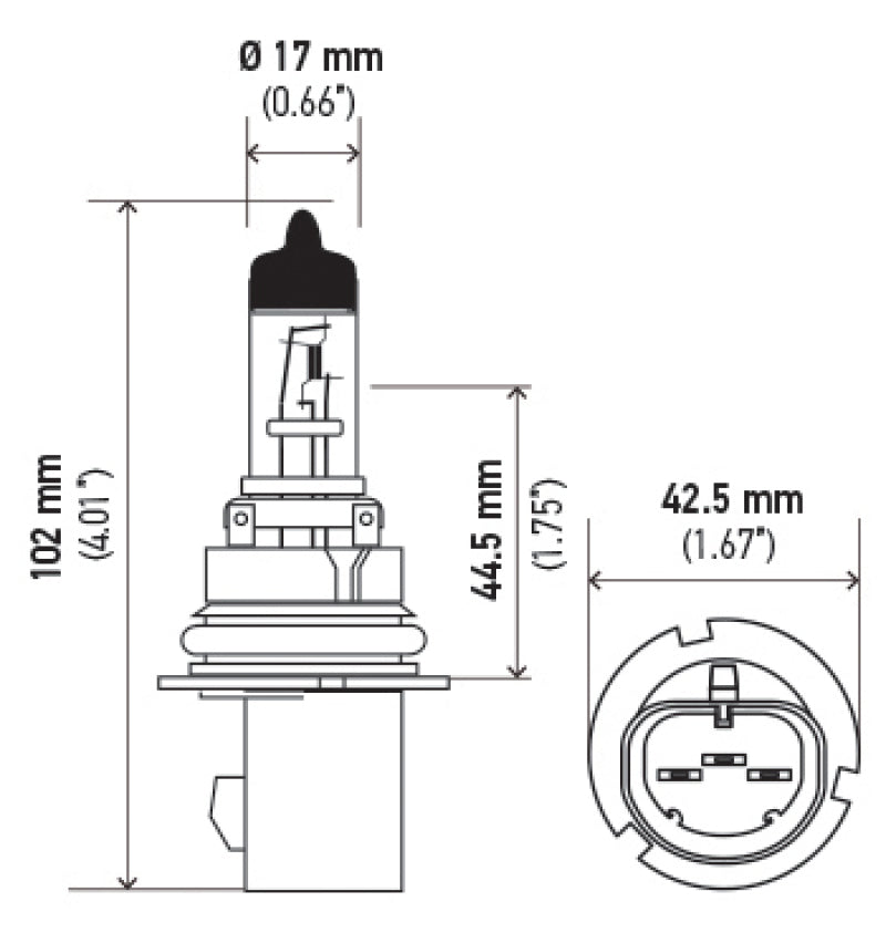 Hella Bulb 9007 12V 65/55W Xen Wht Xb (2) Hella Bulbs  AXOPROS