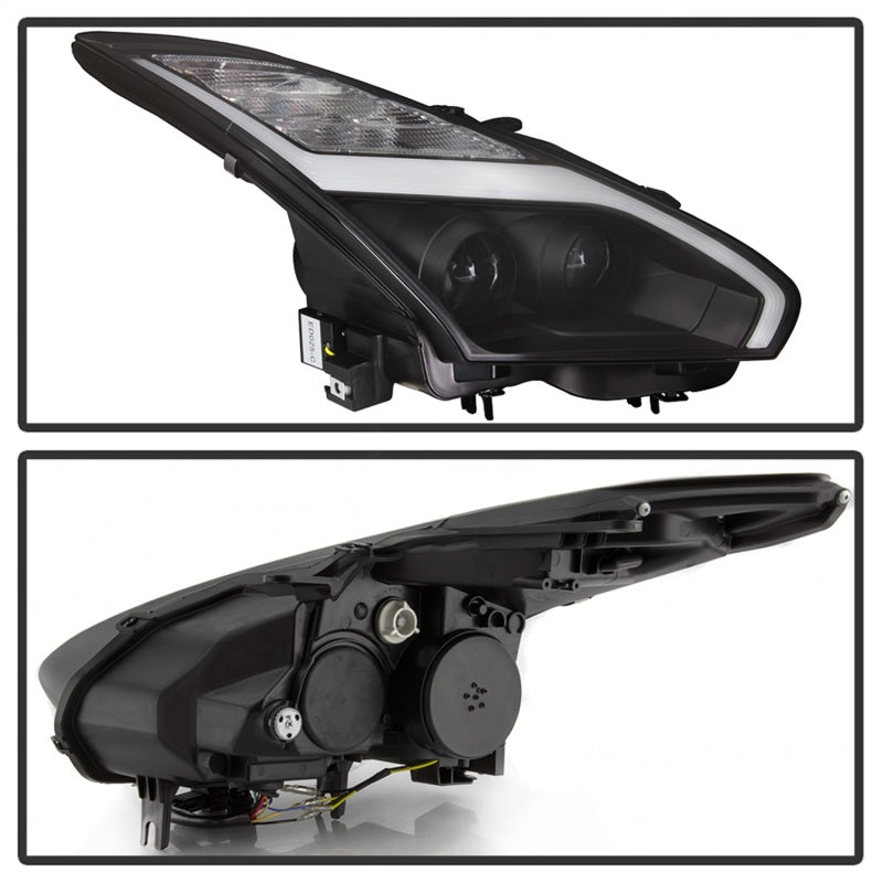 Spyder Nissan GTR R35 09-14 - Projector Headlights - DRL LED - Black SPYDER Headlights  AXOPROS