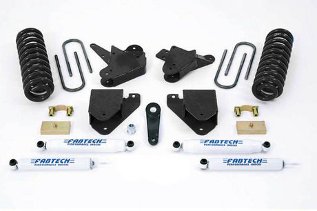Fabtech 01-04 Ford F250/350 2WD 6in Basic Sys w/Perf Shks Fabtech Lift Kits  AXOPROS