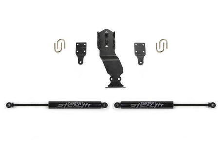 Fabtech 17-20 Ford Superduty 4WD Stealth Dual Steering Stabilizer Kit Fabtech Steering Stabilizer  AXOPROS