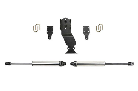 Fabtech 17-21 Ford F250/F350 4WD Dual Steering Stabilizer System w/DL 2.25 Shocks Fabtech Steering Stabilizer  AXOPROS