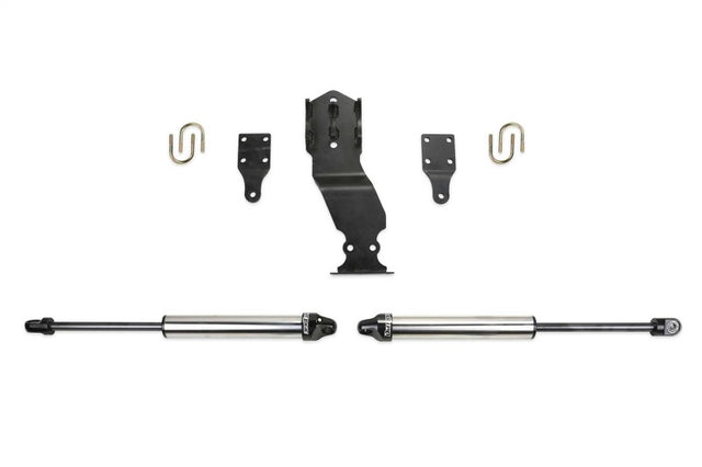 Fabtech 17-21 Ford F250/F350 4WD Dual Steering Stabilizer System w/DL 2.25 Shocks Fabtech Steering Stabilizer  AXOPROS