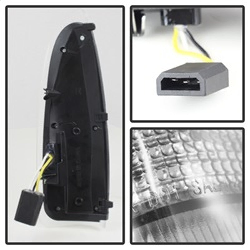 xTune Ford Superduty F250-F650 03-07 Amber LED Mirror Signal Lens - Clear ACC-LED-FDSD99-MR-C SPYDER Side Mirrors  AXOPROS