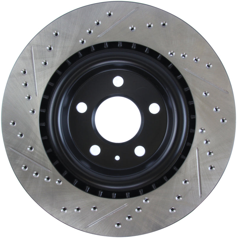 StopTech Slotted & Drilled Sport Brake Rotor Stoptech Brake Rotors - Slot & Drilled  AXOPROS