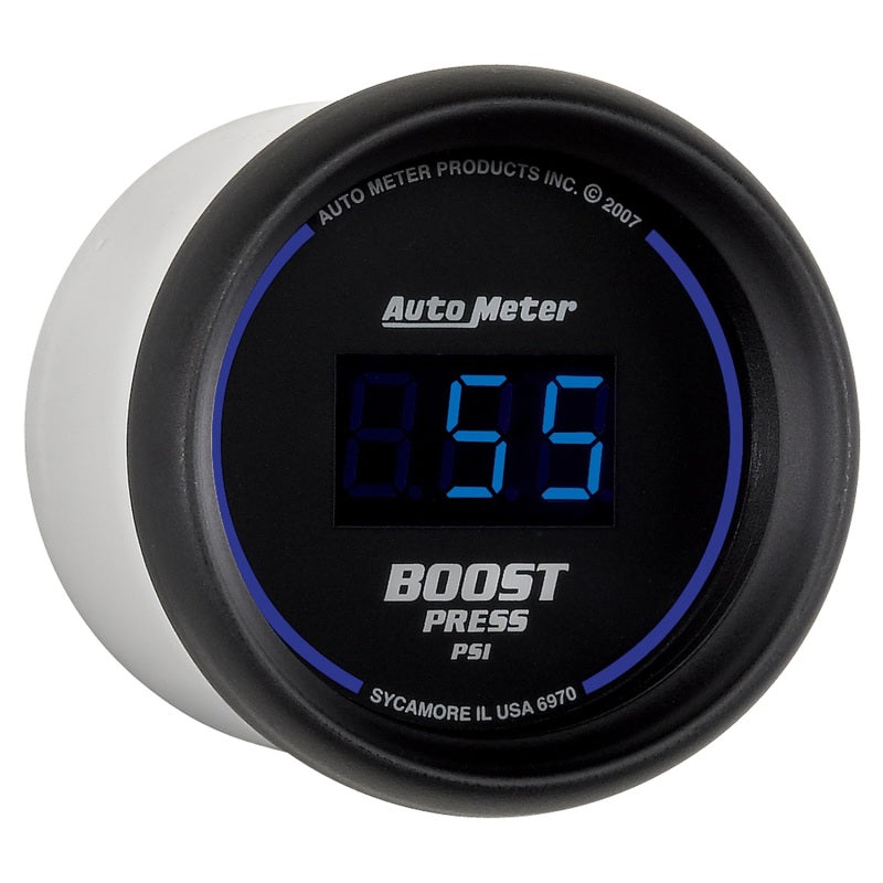 AutoMeter Autometer Cobalt Digital 52mm Digital 5-60 PSI Boost Gauge Gauges aftermarket performance part