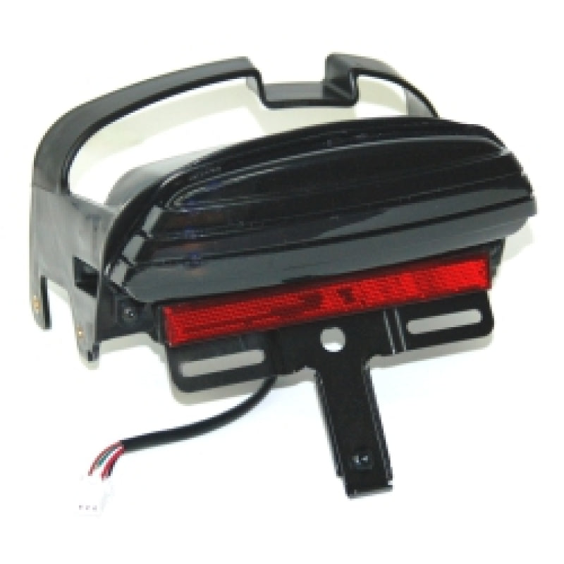 Letric Lighting 08-13 Dyna Fat Bob FXDF Replacement LED Taillight - Smoked Letric Lighting Tail Lights  AXOPROS