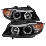 Spyder BMW E90 3-Series 06-08 Projector LED Halo Amber Reflctr Rplc Bulb Blk PRO-YD-BMWE9005-AM-BK SPYDER Headlights  AXOPROS