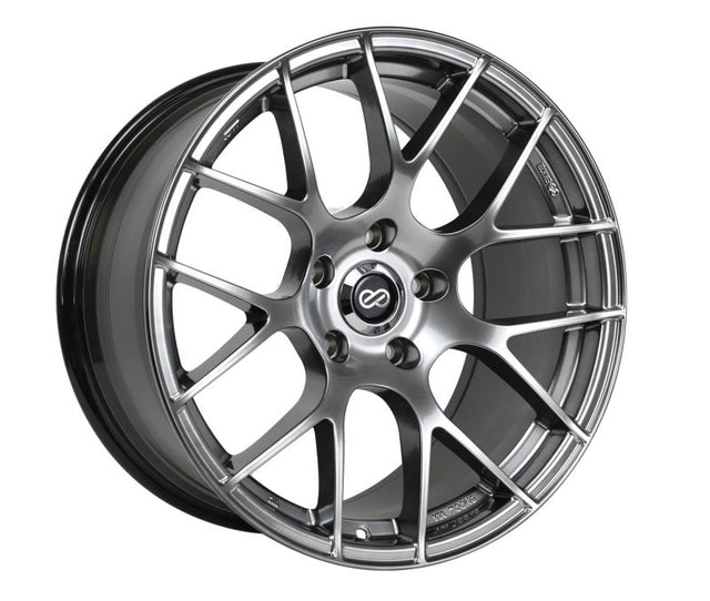 Enkei Raijin 18x8.5 35mm Offset 5x114.3 Bolt Pattern 72.6 Bore Diameter Hyper Silver Wheel Enkei Wheels - Cast  AXOPROS
