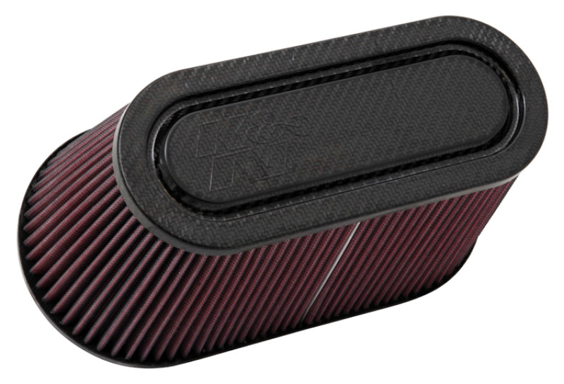 K&N Filter Univ Air Filter Carb Fib T/B 3-1/2in FLG OD / 12x6in B / 9-15/16x3-15/16in T / 6in H K&N Engineering Air Filters - Universal Fit  AXOPROS
