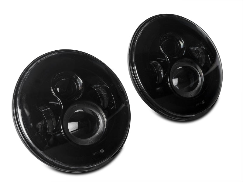 Raxiom 97-18 Jeep Wrangler TJ/JK Axial Series LED Daymaker Headlights- Black Housing (Clear Lens) Raxiom Headlights  AXOPROS