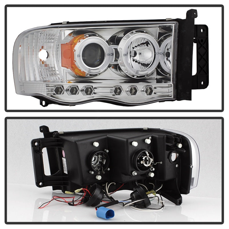 Spyder Dodge Ram 1500 02-05/Ram 2500 03-05 Projector Headlights LED Halo LED Chrm PRO-YD-DR02-HL-C SPYDER Headlights  AXOPROS