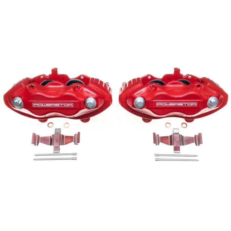 Power Stop 05-10 Chrysler 300 Front Red Calipers w/o Brackets - Pair PowerStop Brake Calipers - Perf  AXOPROS