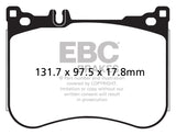 EBC 14+ Mercedes-Benz S550 4.7 Twin Turbo AMG Sport Pkg Redstuff Front Brake Pads EBC Brake Pads - Performance  AXOPROS