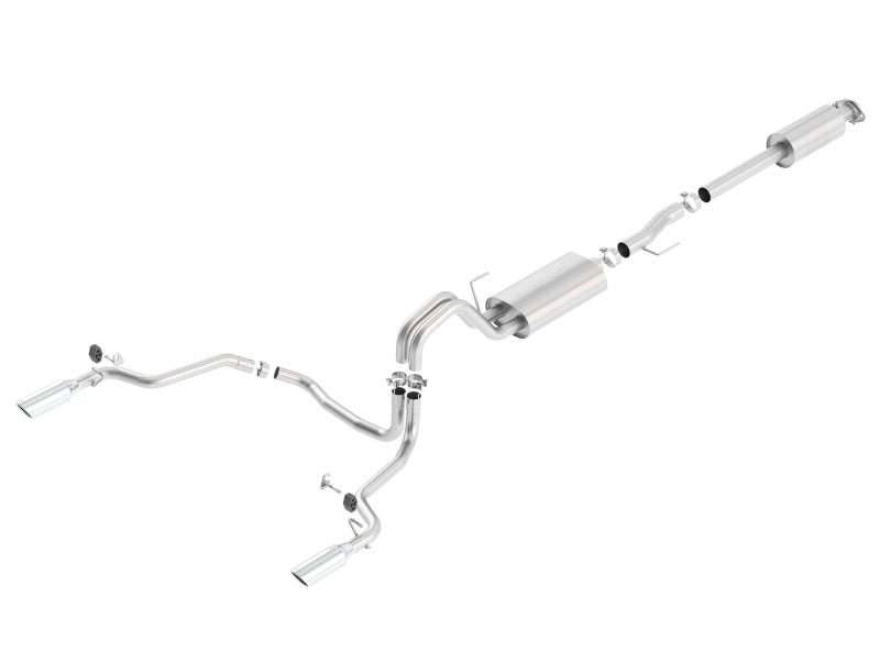 Borla 15-16 Ford F-150 3.5L EcoBoost Ext. Cab Std. Bed Catback Exhaust S-Type Single Split Rear Exit Borla Catback  AXOPROS