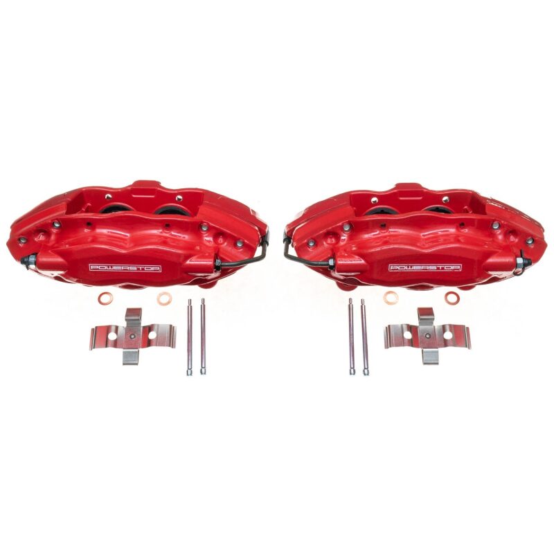 Power Stop 05-10 Chrysler 300 Rear Red Calipers w/o Brackets - Pair PowerStop Brake Calipers - Perf  AXOPROS