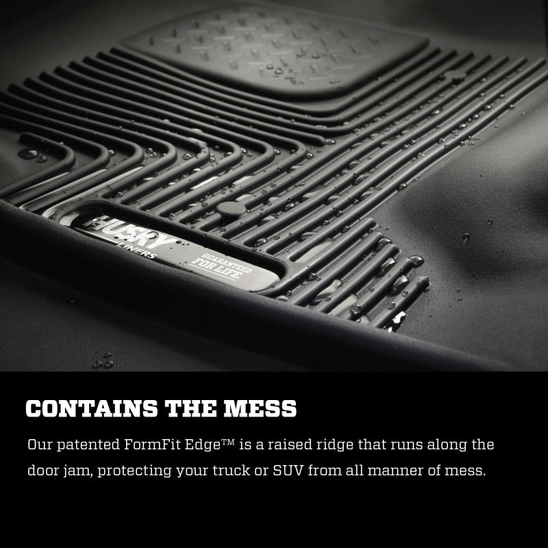 Husky Liners 10-15 Dodge Ram Mega Cab X-Act Contour Black 2nd Row Floor Liners Husky Liners Floor Mats - Rubber  AXOPROS