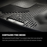 Husky Liners 11-22 Dodge Durango / 11-14 Jeep Grand Cherokee X-Act Contour Blk 2nd Seat Floor Liners Husky Liners Floor Mats - Rubber  AXOPROS