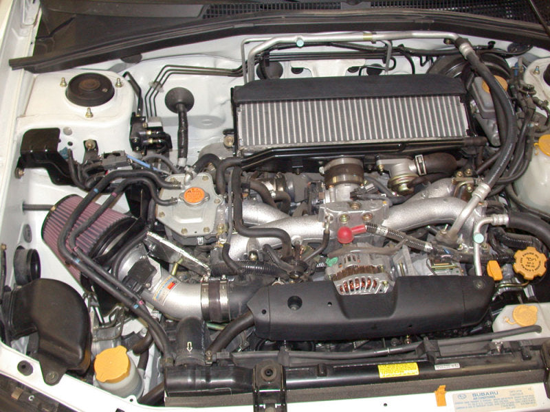 K&N 04-06 Subaru Forester XT F4-2.5L Silver Typhoon Short Ram Intake K&N Engineering Cold Air Intakes  AXOPROS