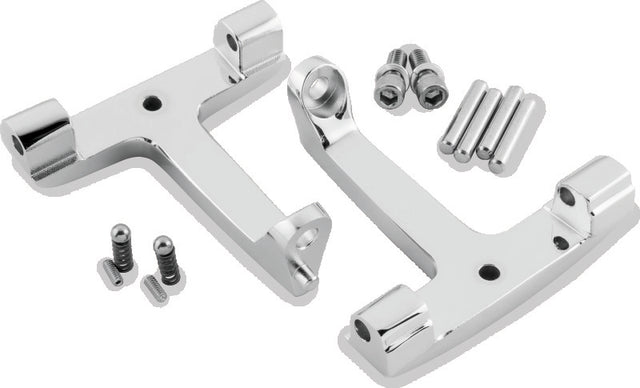 Bikers Choice 93-20 FLH FLT Chrome Pasanger Floorboard Bracket Replaces H-D 53070-00A Bikers Choice Footpegs  AXOPROS