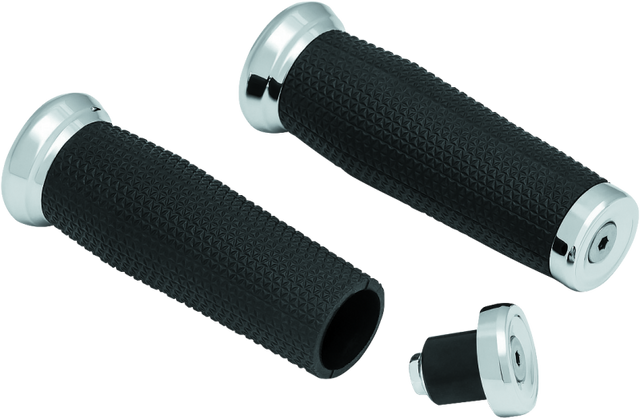 Kuryakyn Thresher Grip Metric Chrome Kuryakyn Grips  AXOPROS