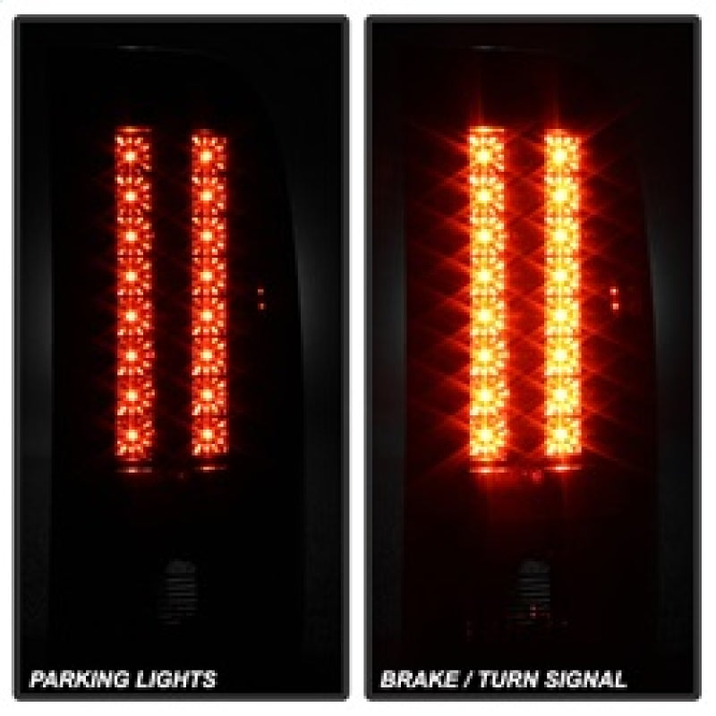 Spyder Chevy Silverado 07-13 LED Tail Lights Blk ALT-YD-CS07-LED-BK SPYDER Tail Lights  AXOPROS