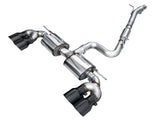 AWE MK8 Volkswagen Golf R 3in Touring Edition Quad Exhaust - Diamond Black Tips AWE Tuning Catback  AXOPROS