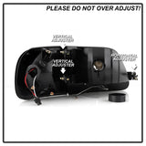 Xtune Ford F150 97-03 Crystal Headlights w/ Clear LED Corners Black HD-ON-FF15097-LED-SET-BK SPYDER Headlights  AXOPROS
