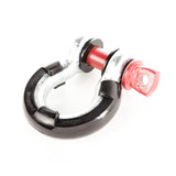 Rugged Ridge Black 3/4in D-Ring Isolator Kit Rugged Ridge Shackle Kits  AXOPROS