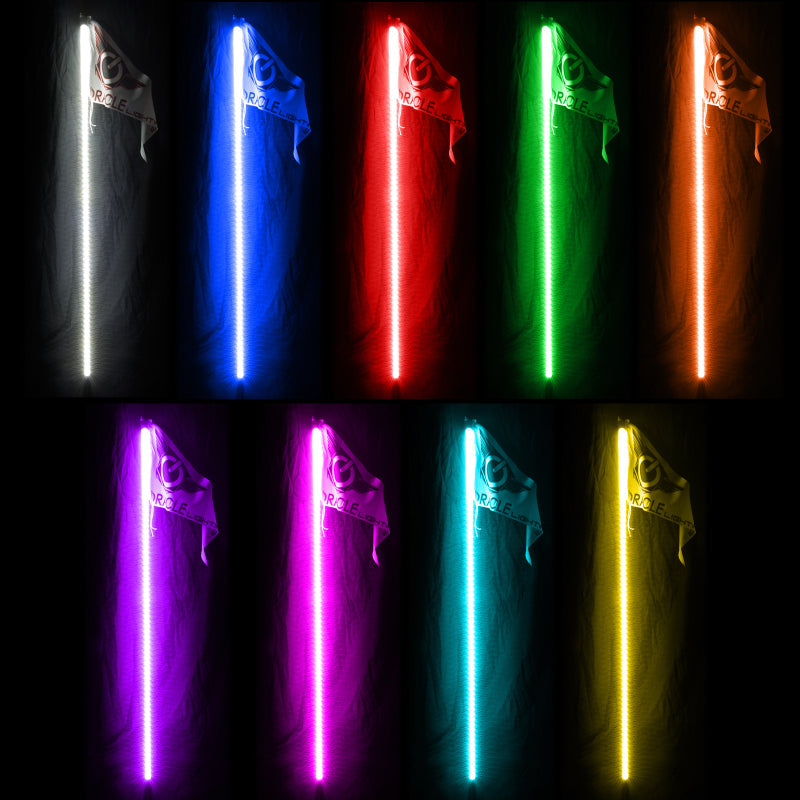 Oracle Off-Road 4ft LED Whip - ColorSHIFT SEE WARRANTY ORACLE Lighting Light Accessories and Wiring  AXOPROS