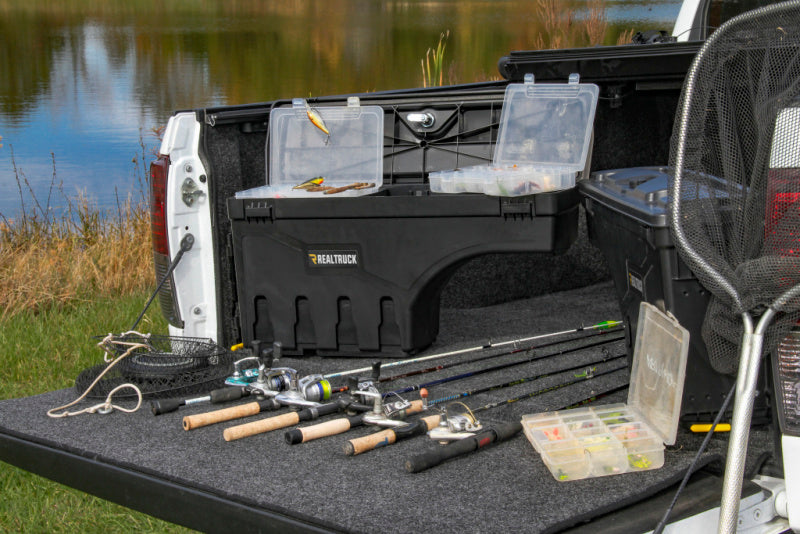 UnderCover 05-20 Toyota Tacoma Drivers Side Swing Case - Black Smooth Undercover Truck Boxes & Storage  AXOPROS