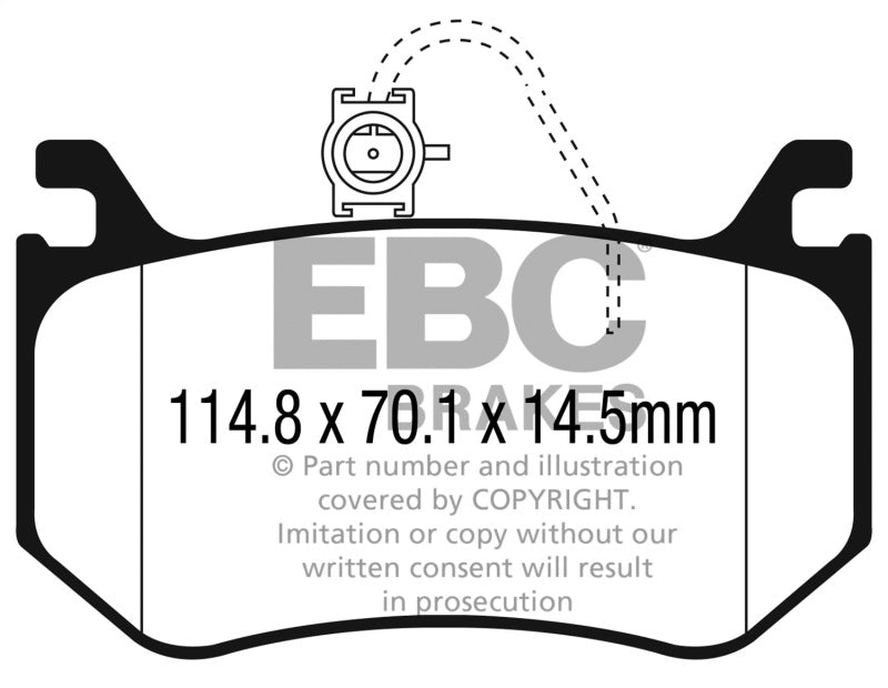 EBC 2016+ Alfa Romeo Giulia 2.9L Twin Turbo Bluestuff Rear Brake Pads EBC Brake Pads - Racing  AXOPROS