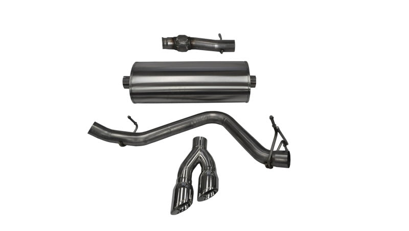 Corsa 14-19 GMC Sierra/Chevy Silv 1500 Reg. Cab/Std. Bed 5.3L V8 Polished  Single Side CBExhaust CORSA Performance Catback  AXOPROS
