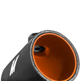 Mishimoto 3.0in Black Silicone Coupler w/ 1/8in NPT Bung Mishimoto Silicone Couplers & Hoses  AXOPROS