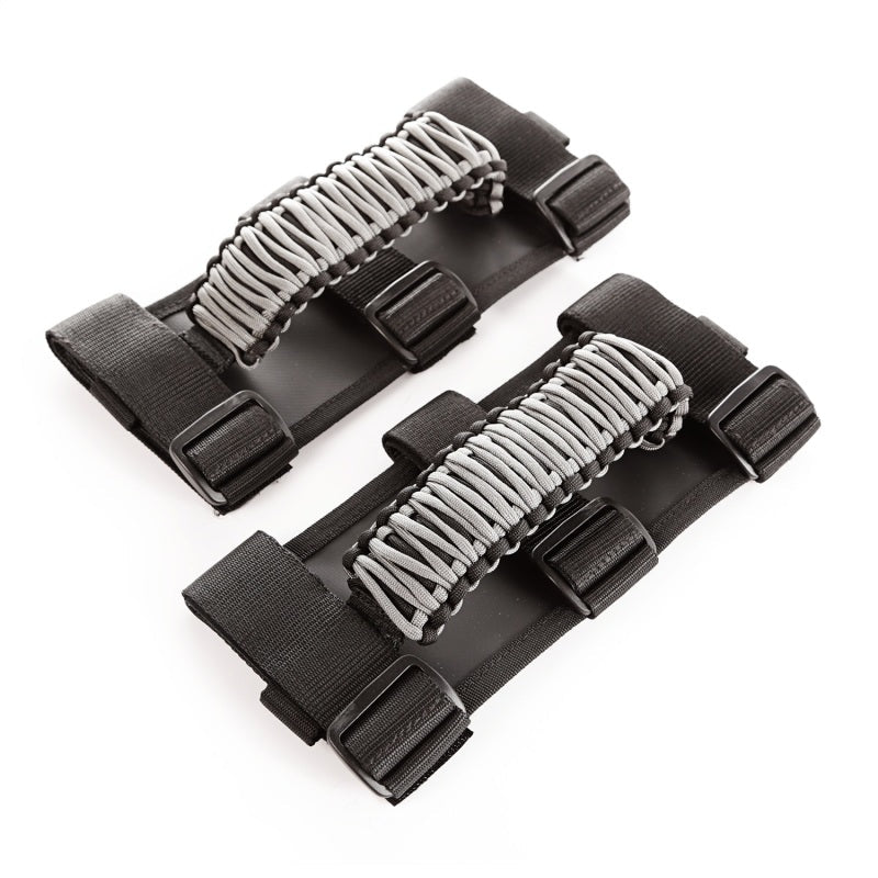 Rugged Ridge Paracord Grab Handles Gray/Black Pair Rugged Ridge Dash & Interior Trim  AXOPROS
