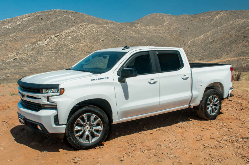 EGR 2019 Chevy 1500 Crew Cab In-Channel Window Visors - Matte EGR Wind Deflectors  AXOPROS