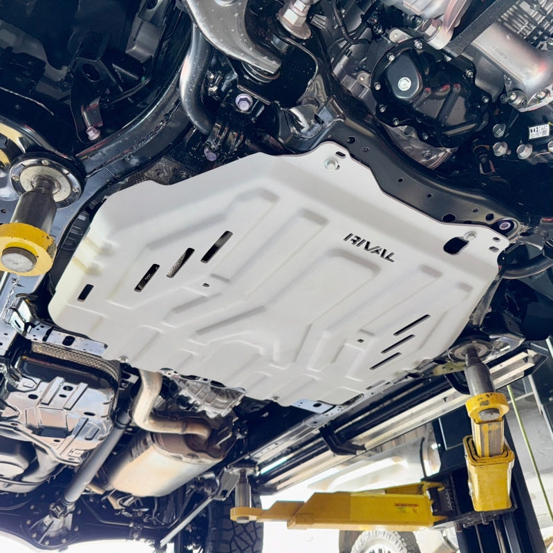 Rival 4x4 Rival 24-26 Toyota Tacoma i-Force Max Hybrid Aluminum Transmission Catalytic Converter Skid Plate Skid Plates aftermarket performance part