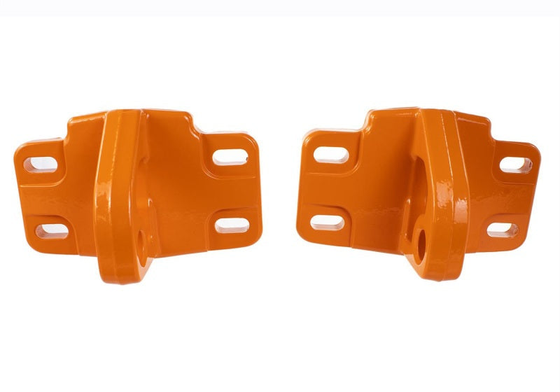 Ford Racing 2021+ Bronco Front Bumper Tow Hooks - Orange (Pair) Ford Racing Tow Hooks  AXOPROS
