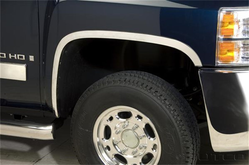 Putco 07-14 Chevrolet Silverado 2500HD - Full (Does not Fit Dually) Stainless Steel Fender Trim Putco Exterior Trim  AXOPROS