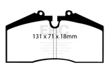 EBC 96-98 Porsche 911 (993) 3.6 Carrera 4S Redstuff Rear Brake Pads EBC Brake Pads - Performance  AXOPROS