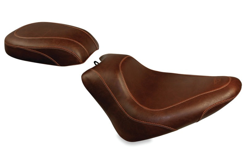 Mustang 11-13 Harley Blackline, 12-17 Slim/Slim S Tripper Solo Seat - Distressed Brown Mustang Motorcycle Solo Motorcycle Seats  AXOPROS