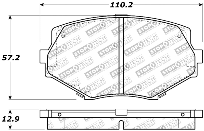 StopTech Performance 94-97/99-05 Miata w/Normal Suspension Front Brake Pads D635 Stoptech Brake Pads - Performance  AXOPROS