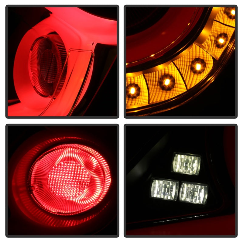 Spyder 16-18 Honda Civic 4 Door Light Bar LED Tail Lights - Black Smoke (ALT-YD-HC164D-LB-BSM) SPYDER Tail Lights  AXOPROS