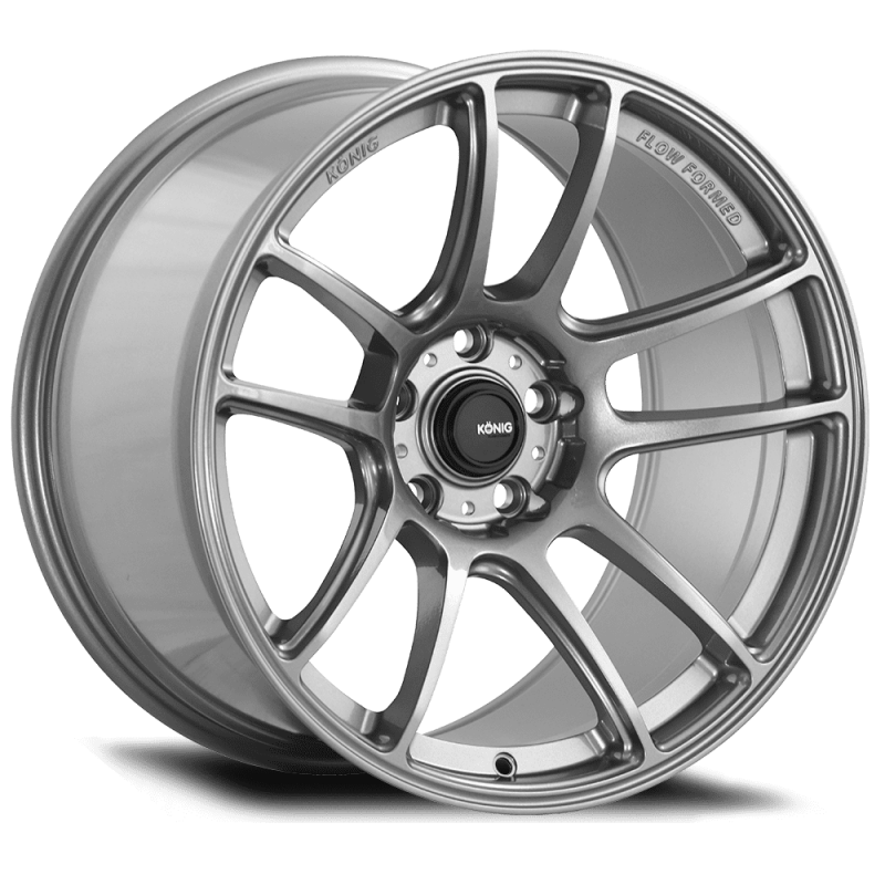 Konig Heliogram 18X12 5X114.3 ET20 Titanium Metallic Knurled Bead Flow Formed Konig Wheels - Cast  AXOPROS