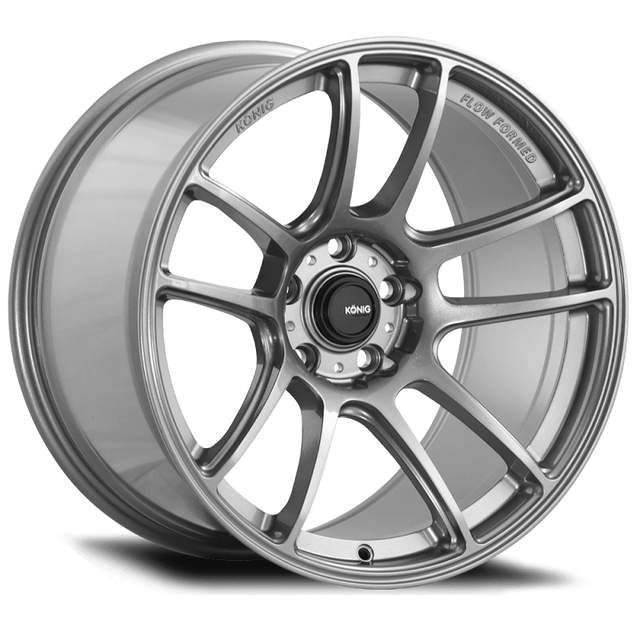 Konig Heliogram 18X12 5X114.3 ET20 Titanium Metallic Knurled Bead Flow Formed Konig Wheels - Cast  AXOPROS